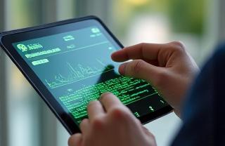 Студент использует ИИ-платформу для обучения