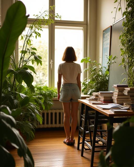 Основатель Lighthouse English Studio в первом офисе 2015 года в Нью-Йорке